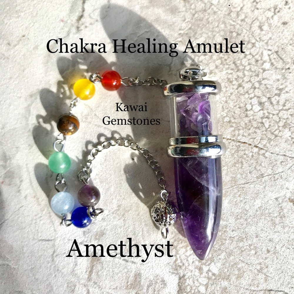 SALE ✨Chakra / Reiki Amethyst Amulet